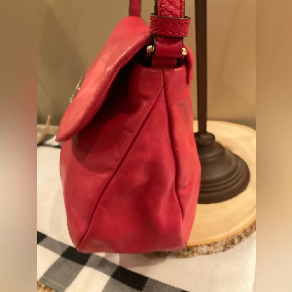 Marc Jacobs Leather MARChive‎ Crossbody Front Flap Bag $398 Shoulder Purse Pink